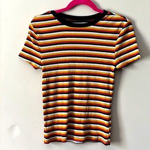 NWOT Ribbed Striped Top